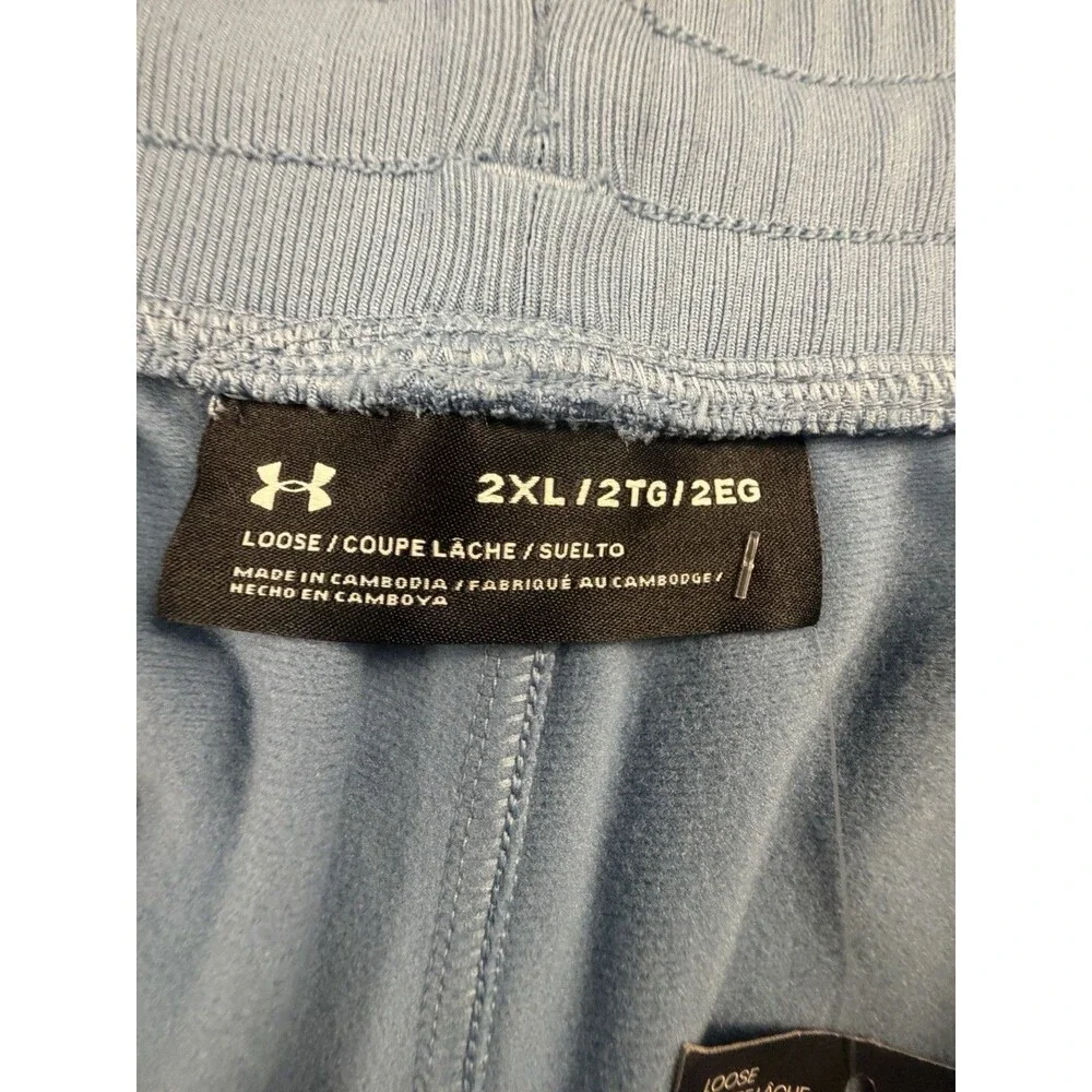 Under Armour Sportstyle Tricot Men's Blue 2XL Big & Tall Jogger Pants Loose